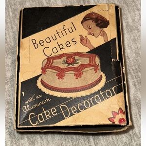 MCM Aluminum Cake Decorating Kit Icing Mini Press Filler Tips Flower Leaf USA